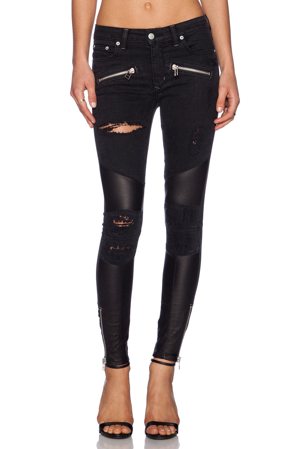 bailey flare moto jean