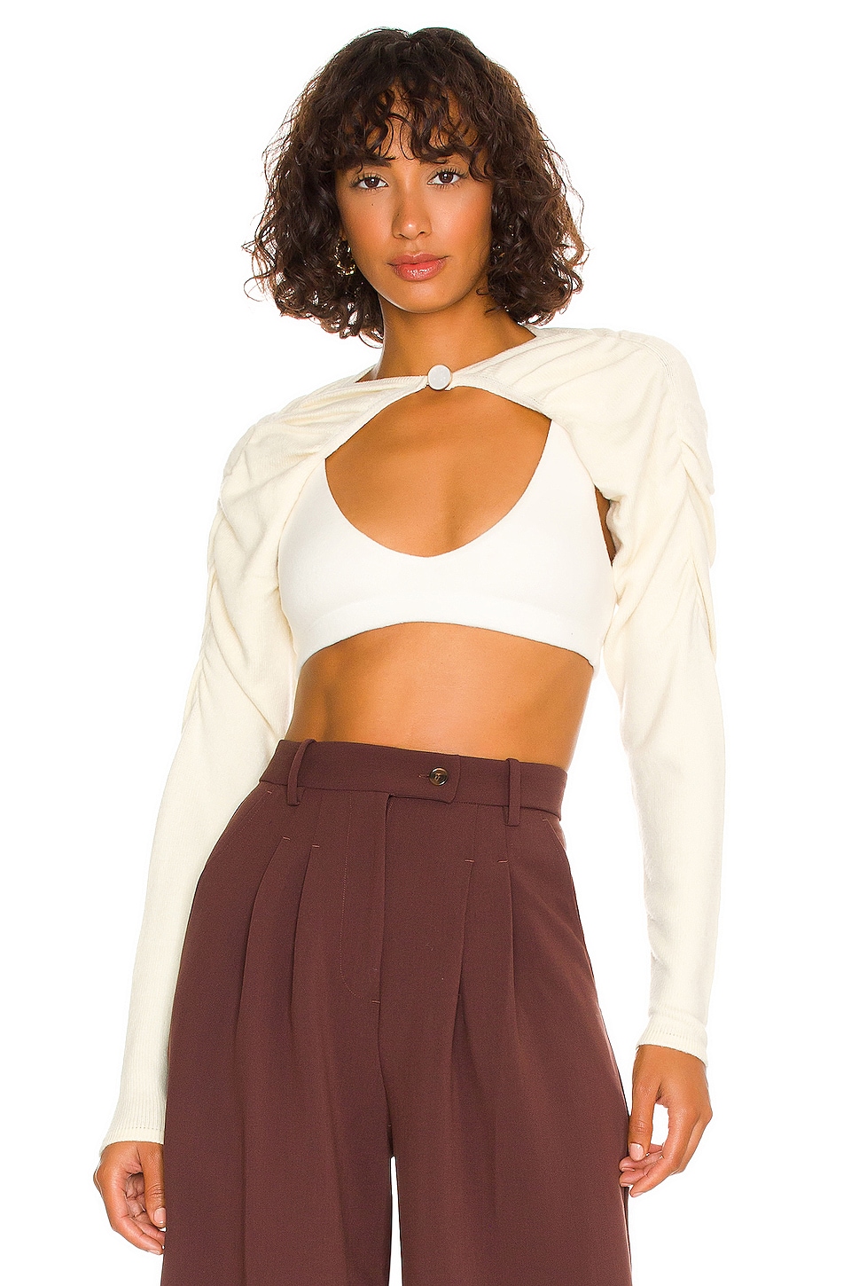 Lovers and Friends Abram Shrug Cardigan Ivory