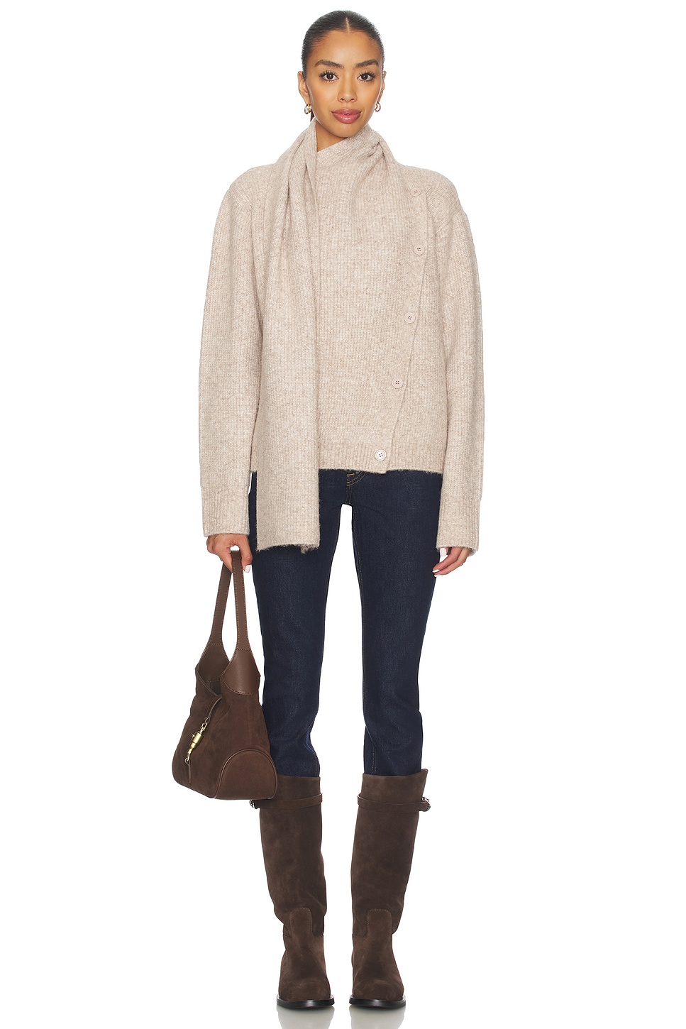 Oren Scarf Neck Cardigan