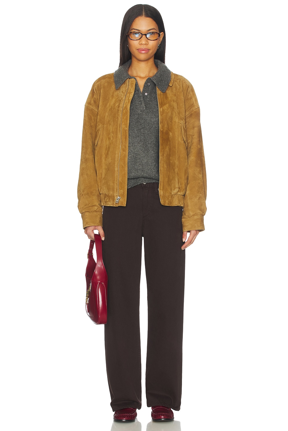 Lovers and Friends Ivy Polo Sweater in Charcoal | REVOLVE