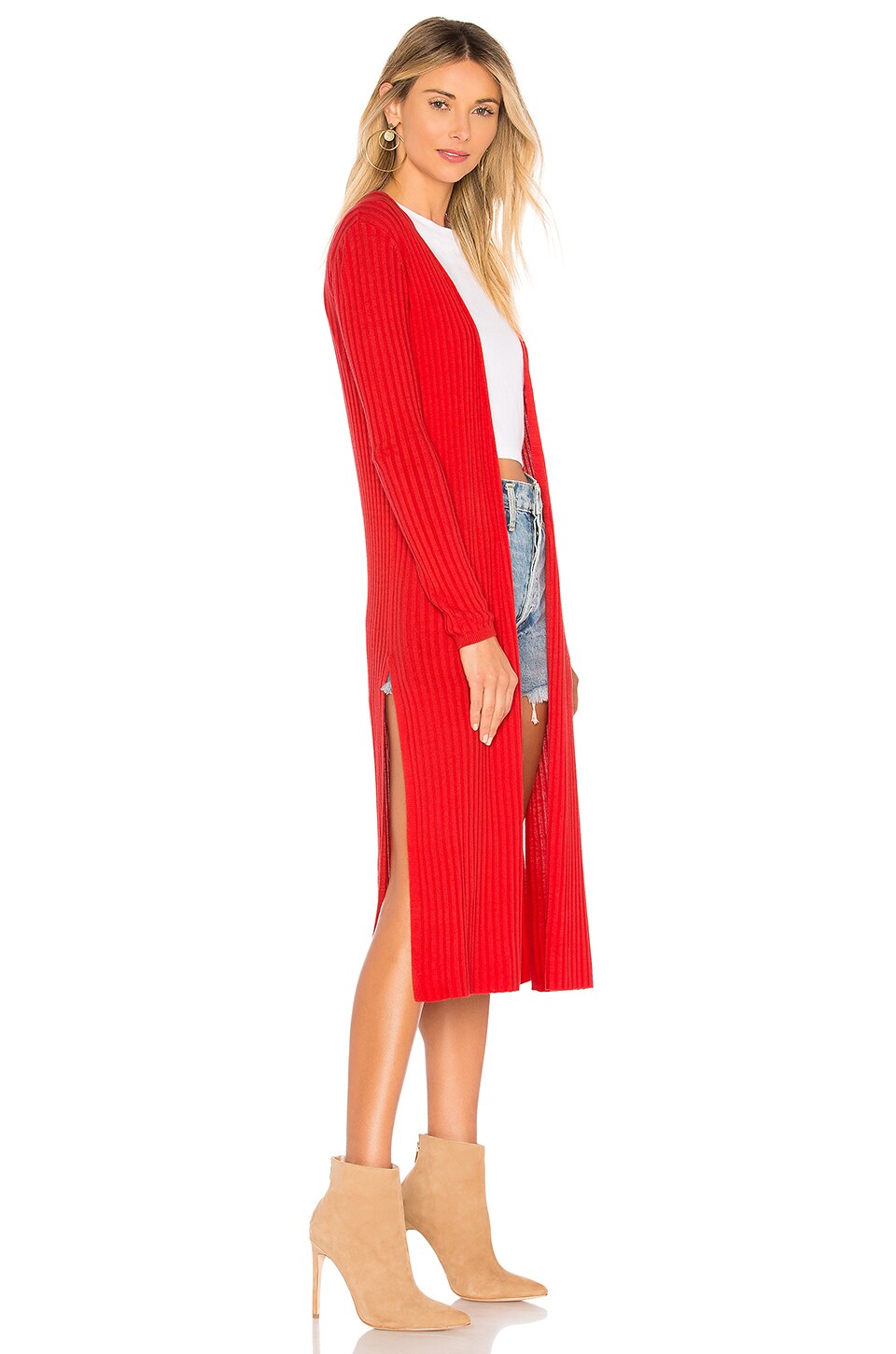 Lovers and Friends Davenport Cardigan in Red