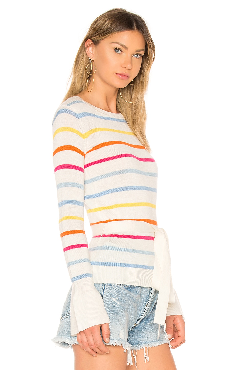 Lovers + Friends Attitude Sweater in Rainbow Stripe | REVOLVE
