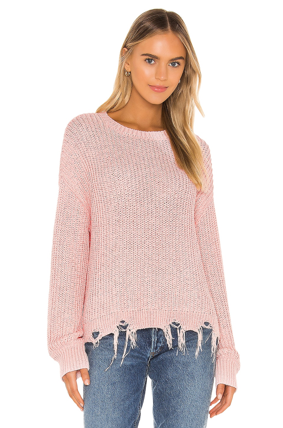 revolve pink sweater