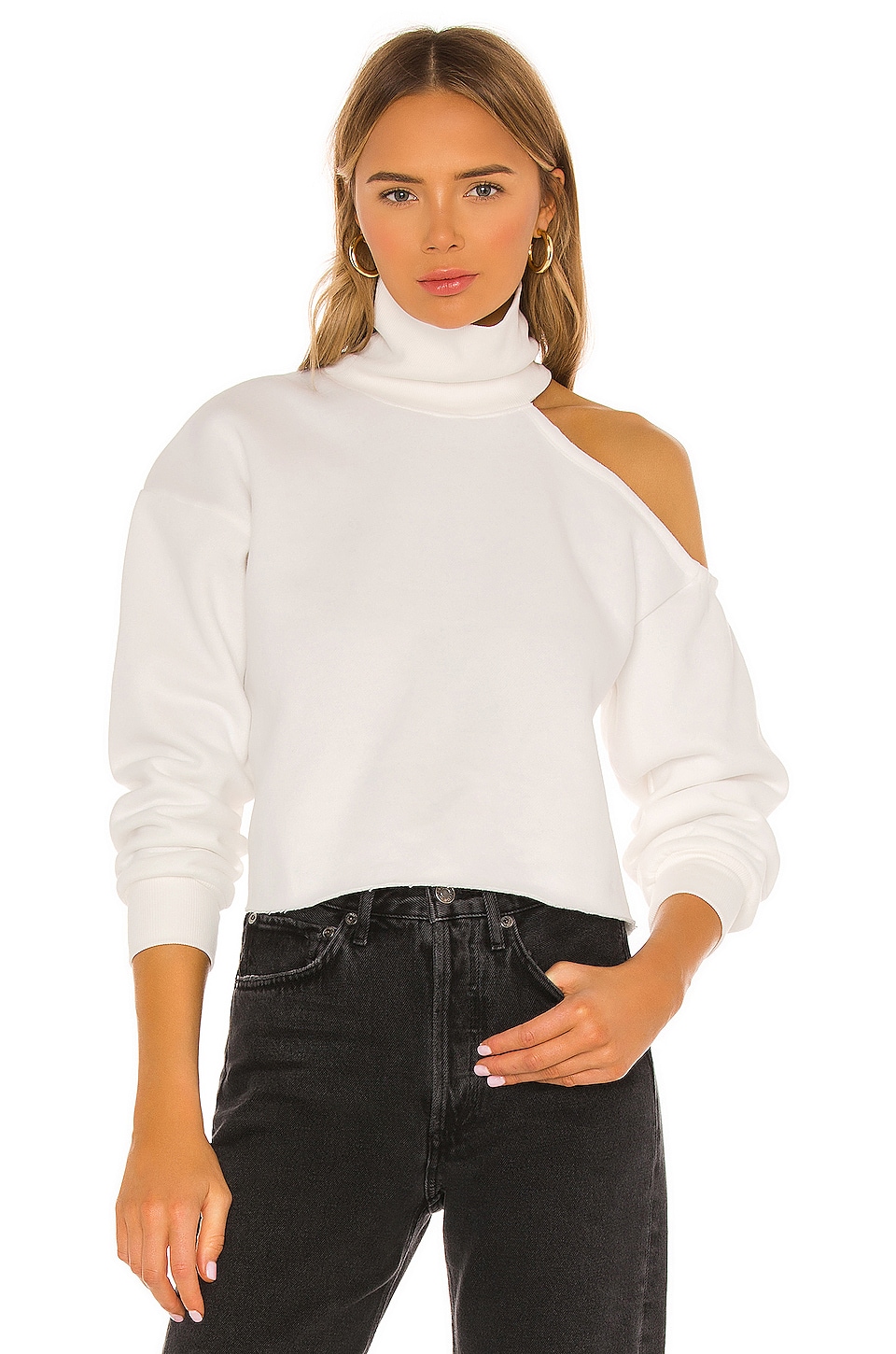 cut out turtleneck top