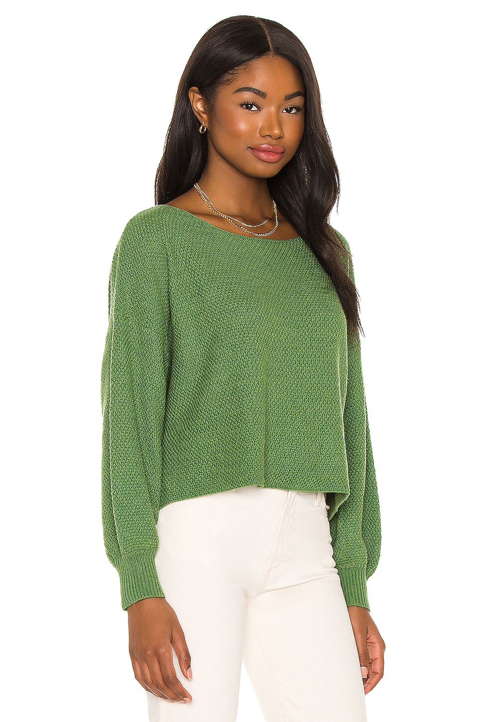 Lovers and Friends Kait Blouson Sweater in Green