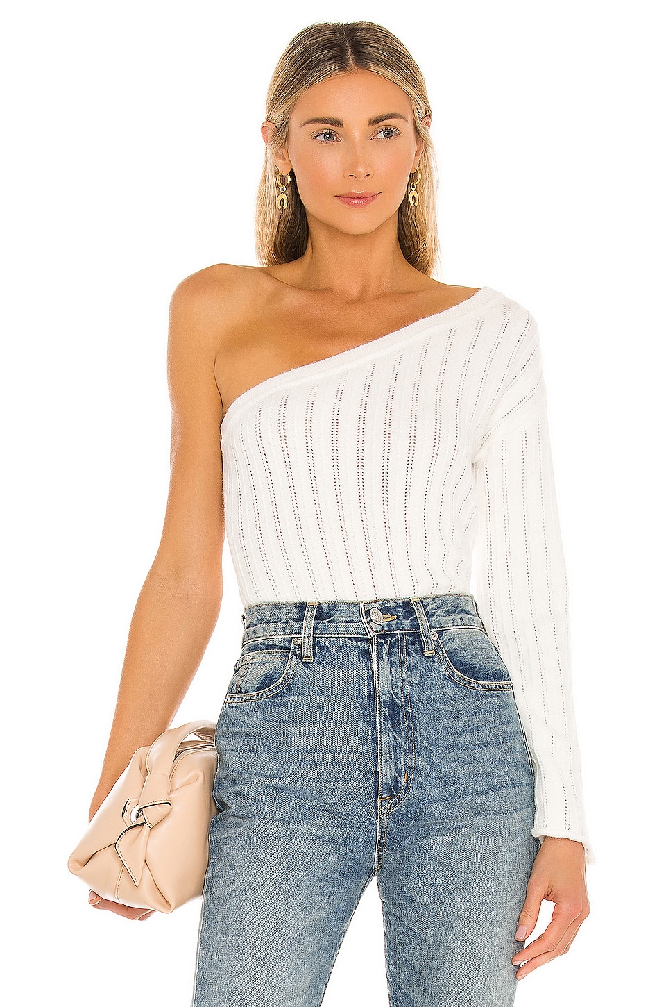 Lovers and Friends Bristol Sweater in White | REVOLVE