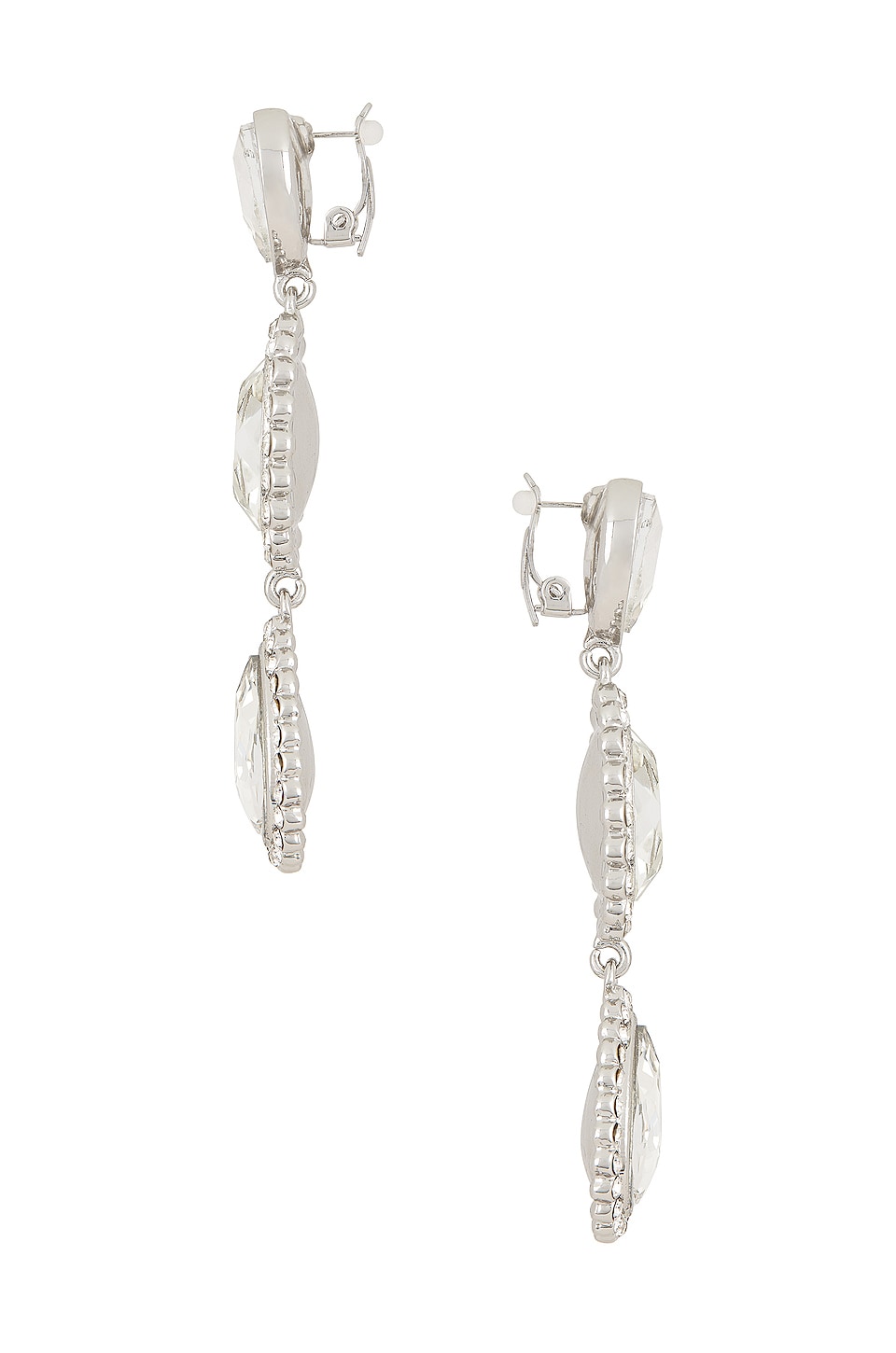 Lovers and Friends Zolia Earring in Clear Silver