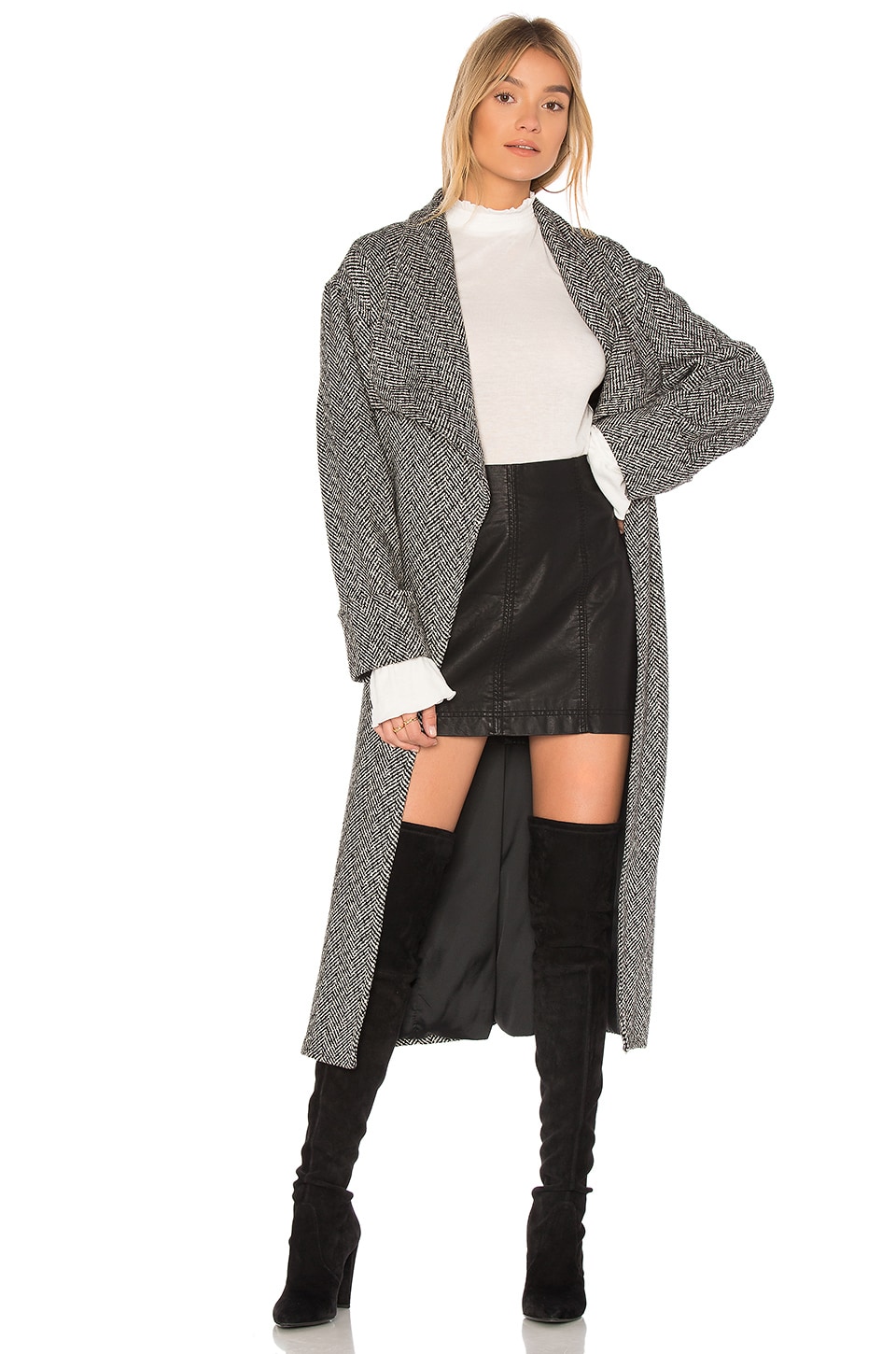 Lovers and Friends x REVOLVE Maddie Coat in Houndstooth REVOLVE