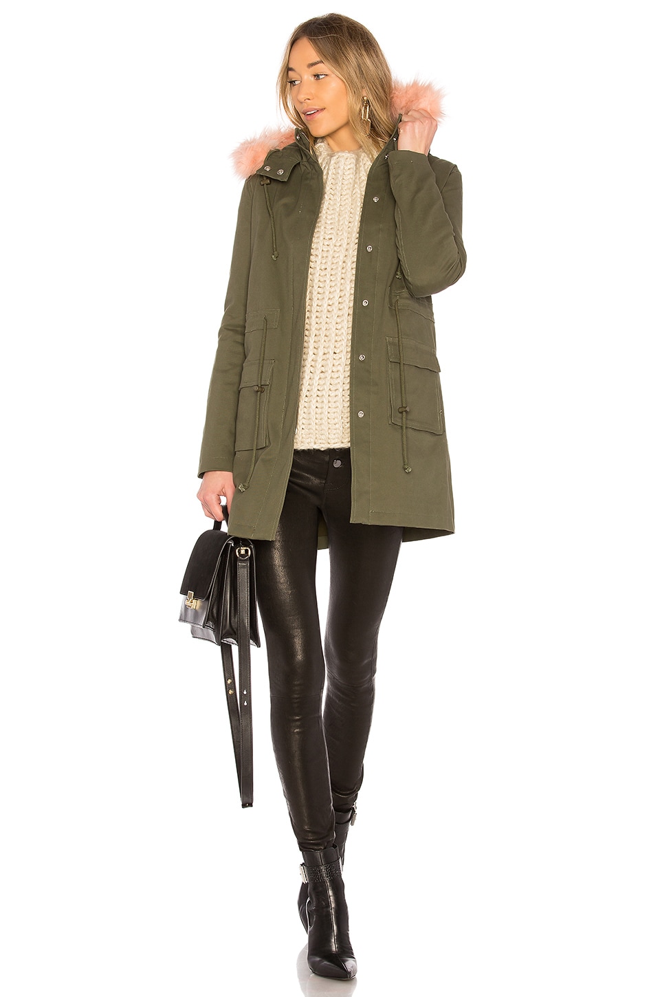 Cora Parka Jacket With Faux Fur