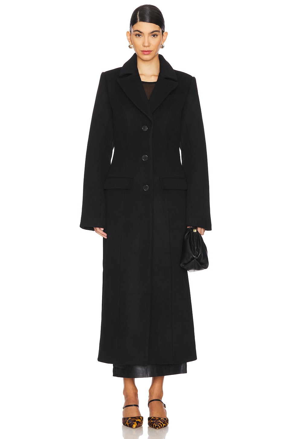 Lovers and Friends Parker Coat in Black