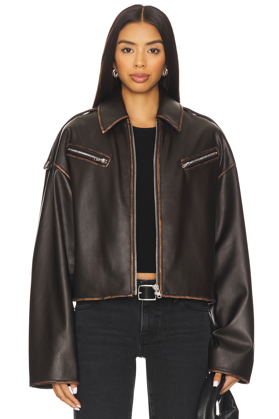 Lovers and Friends Esther Faux Leather Jacket