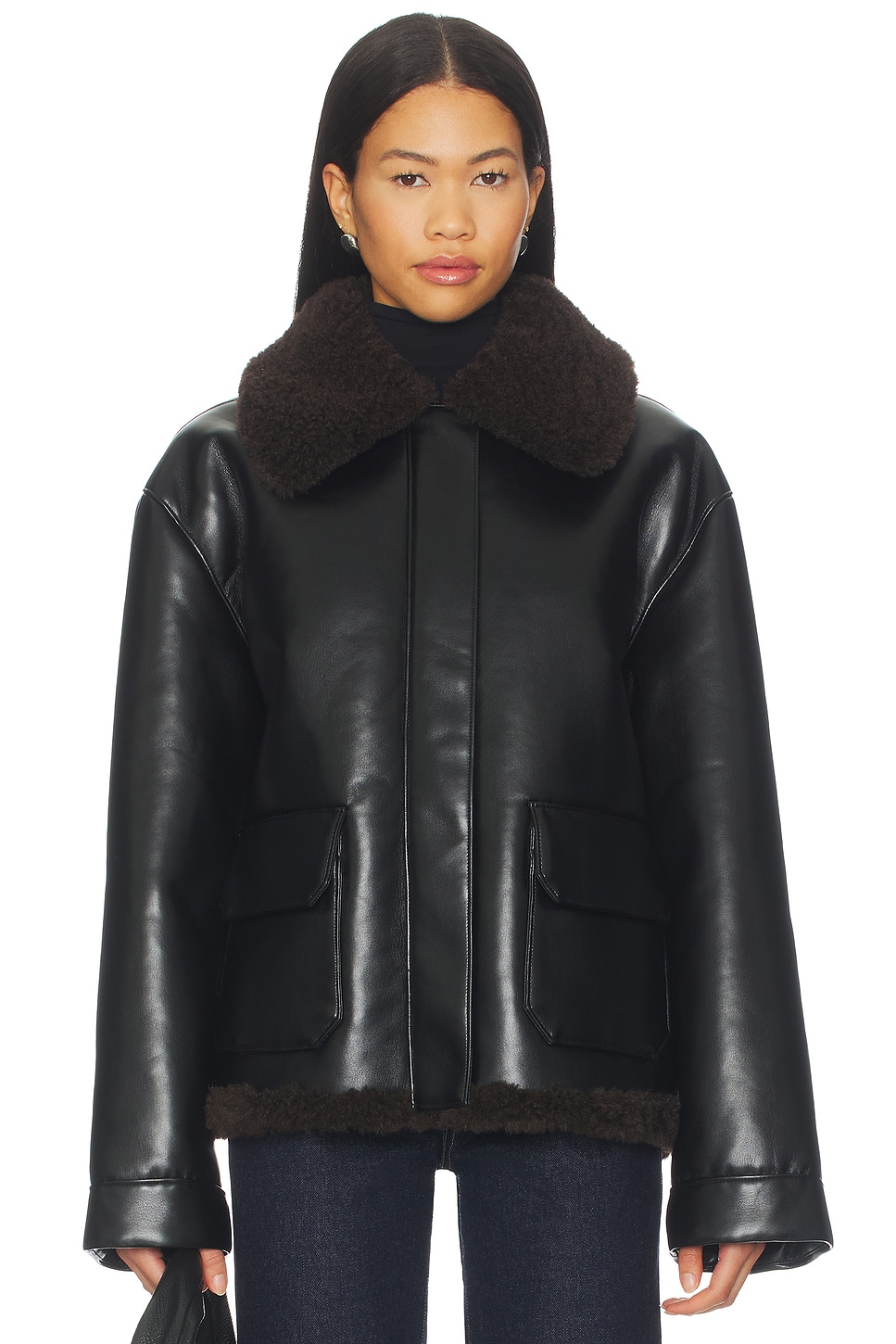 Irving Faux Leather Jacket