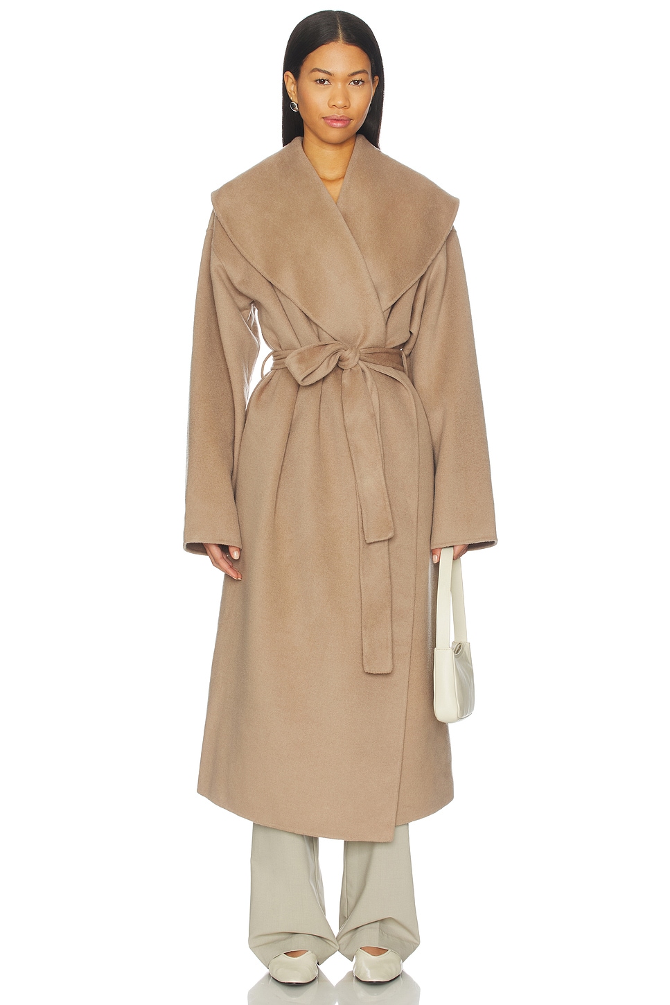 Lovers and Friends x Christina Elezaj Noor Coat in Taupe | REVOLVE