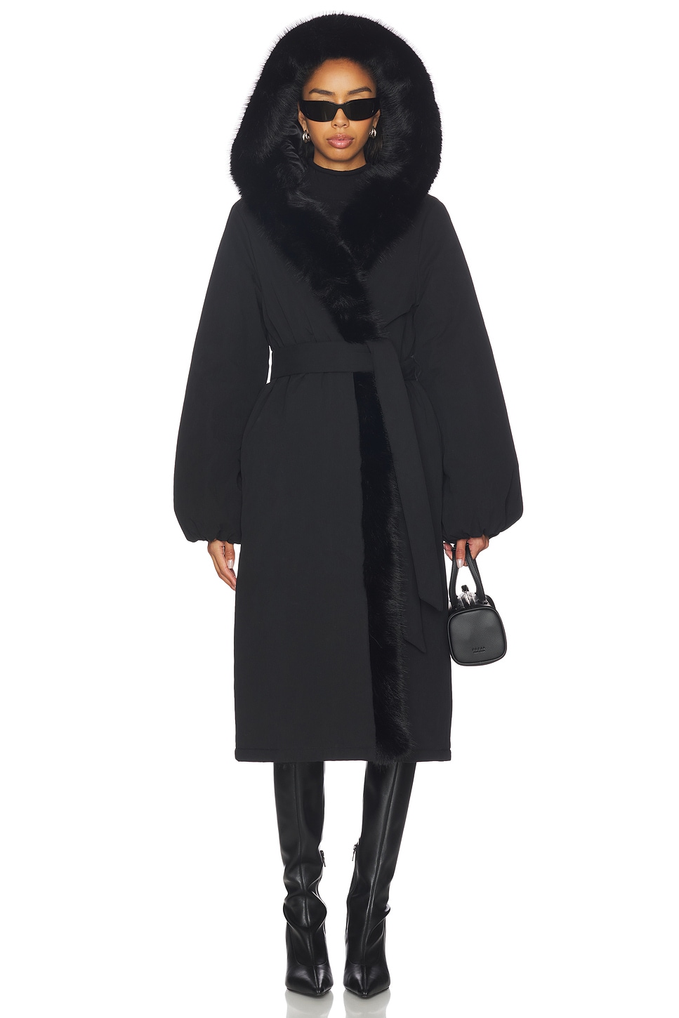 Lovers and Friends Susanna Faux Fur Coat in Black | REVOLVE