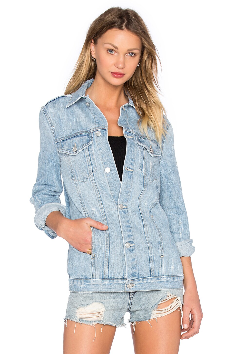Lovers and Friends James Denim Jacket in Solana