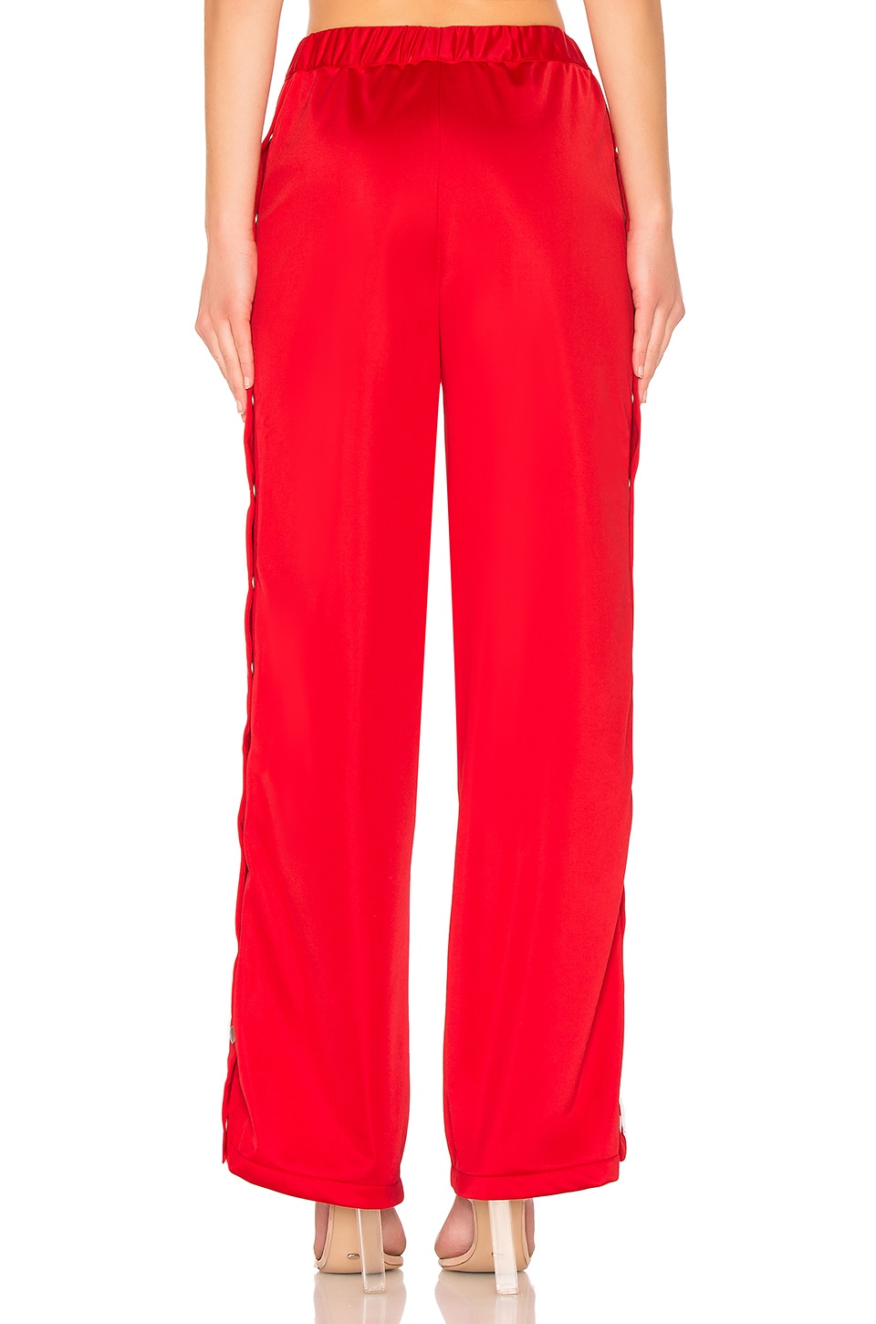 Lovers + Friends Athletic Snap Track Pant in Red & White | REVOLVE