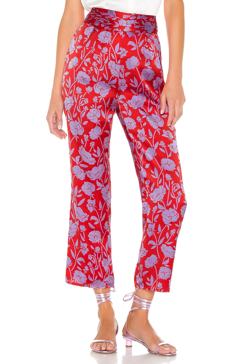 Lovers and Friends Selma Pant in Red & Purple Floral