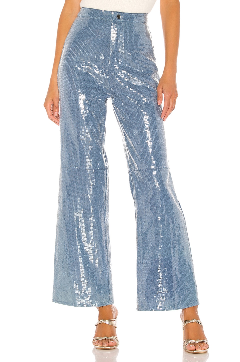 Lovers and Friends Jaxon Pant in Light Denim Blue