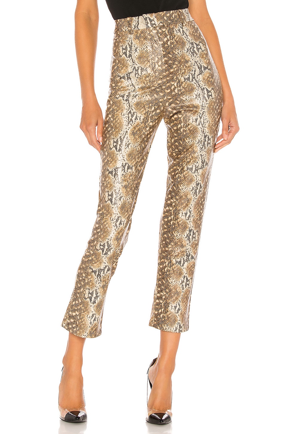 Lovers & Friends Indra Pant In Snake Skin