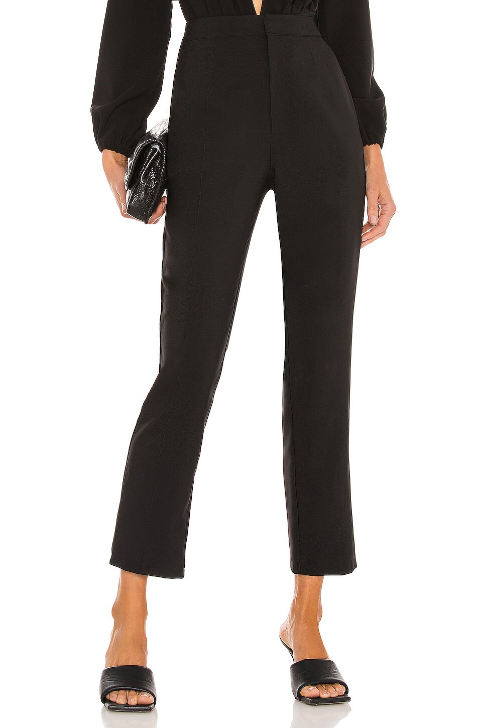 Lovers and Friends Lago Cropped Pant in Black | REVOLVE
