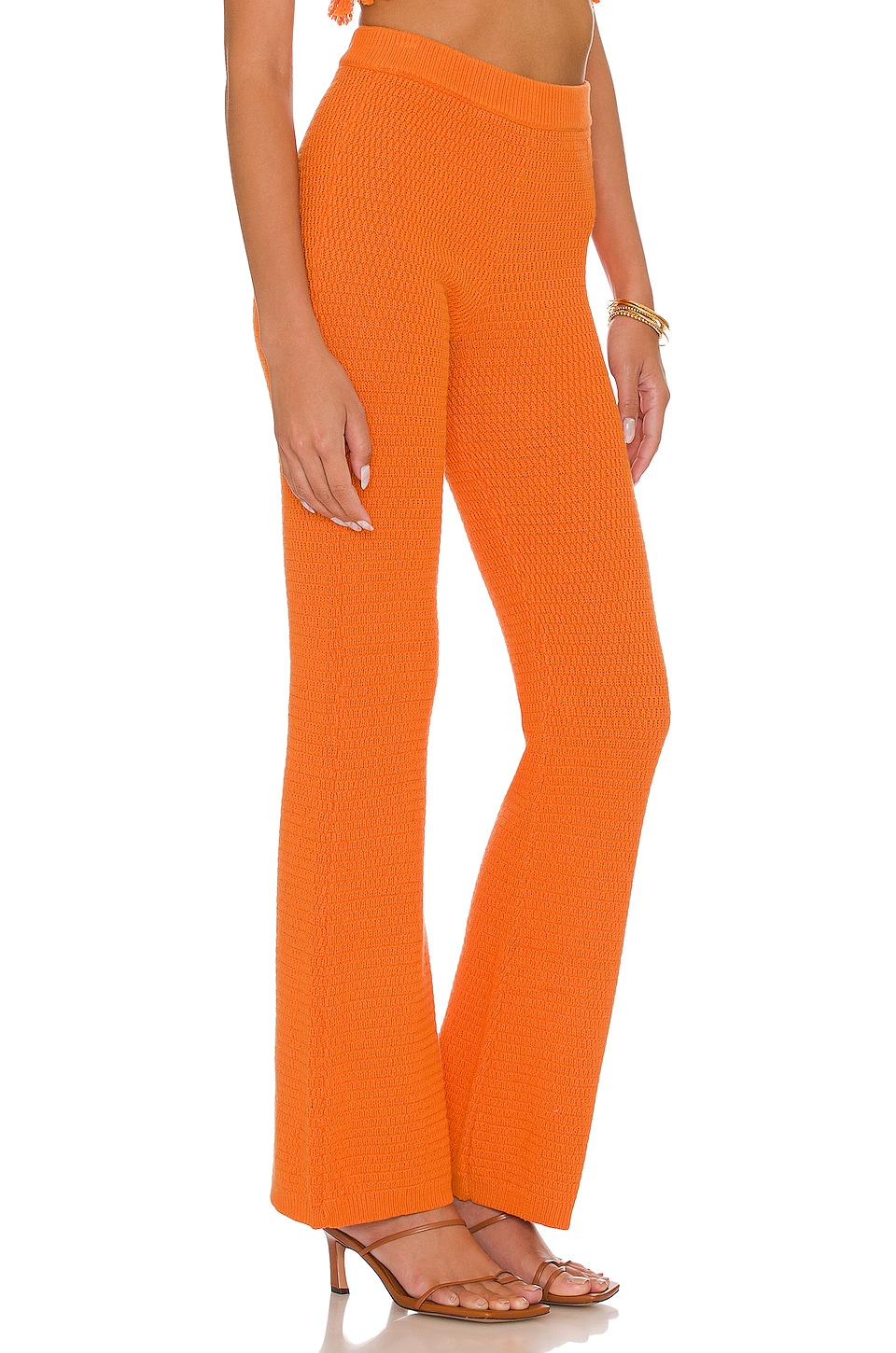 Lovers and Friends Devitta Knit Pant in Tangerine