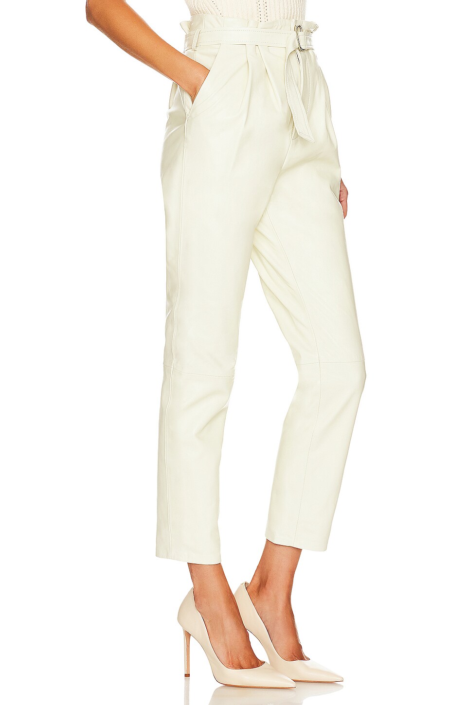 Lovers and Friends Zeal Pant in Beige White