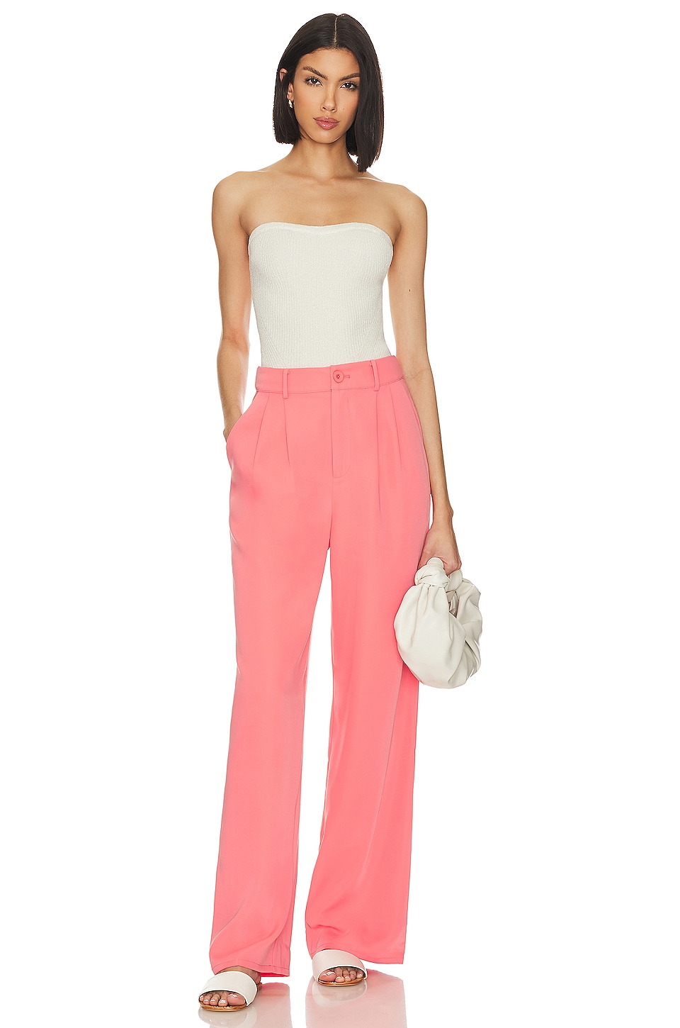 Lovers and Friends x Jetset Christina Sydney Pant in Coral Pink