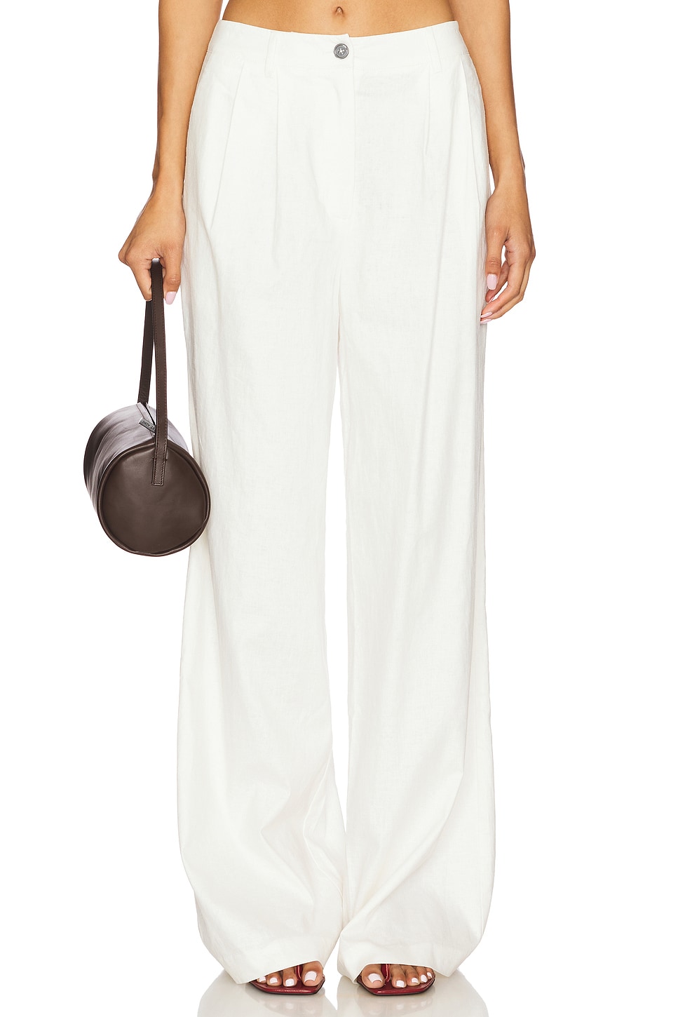 Jolene Pant in White View 1 of 6