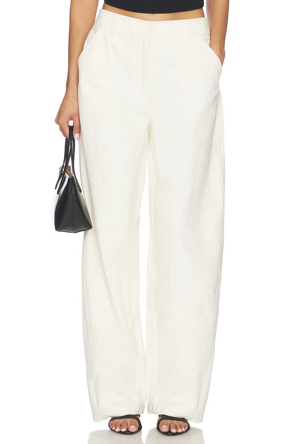 Nelly Pant in Cream View 1 of 6