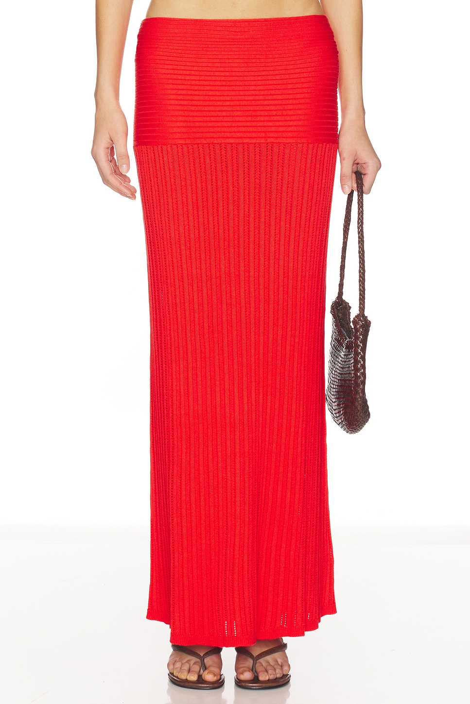 Shania Pointelle Maxi Skirt