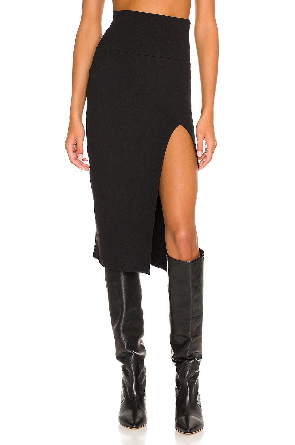 Melody Faux Leather Midi Skirt – ASTR The Label