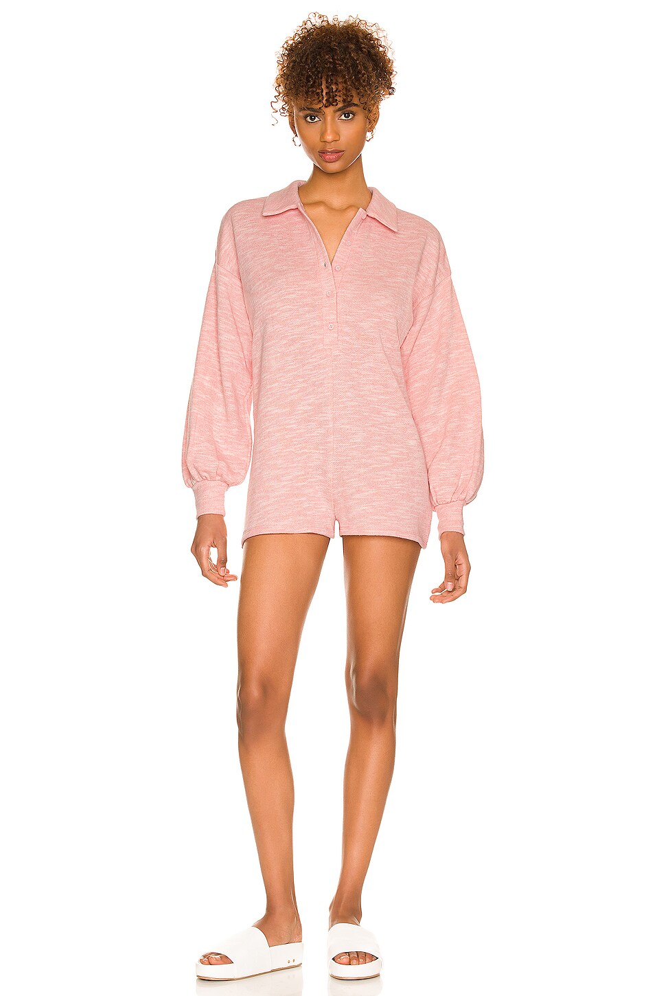 Lovers and Friends Julien Romper in Rose Pink REVOLVE