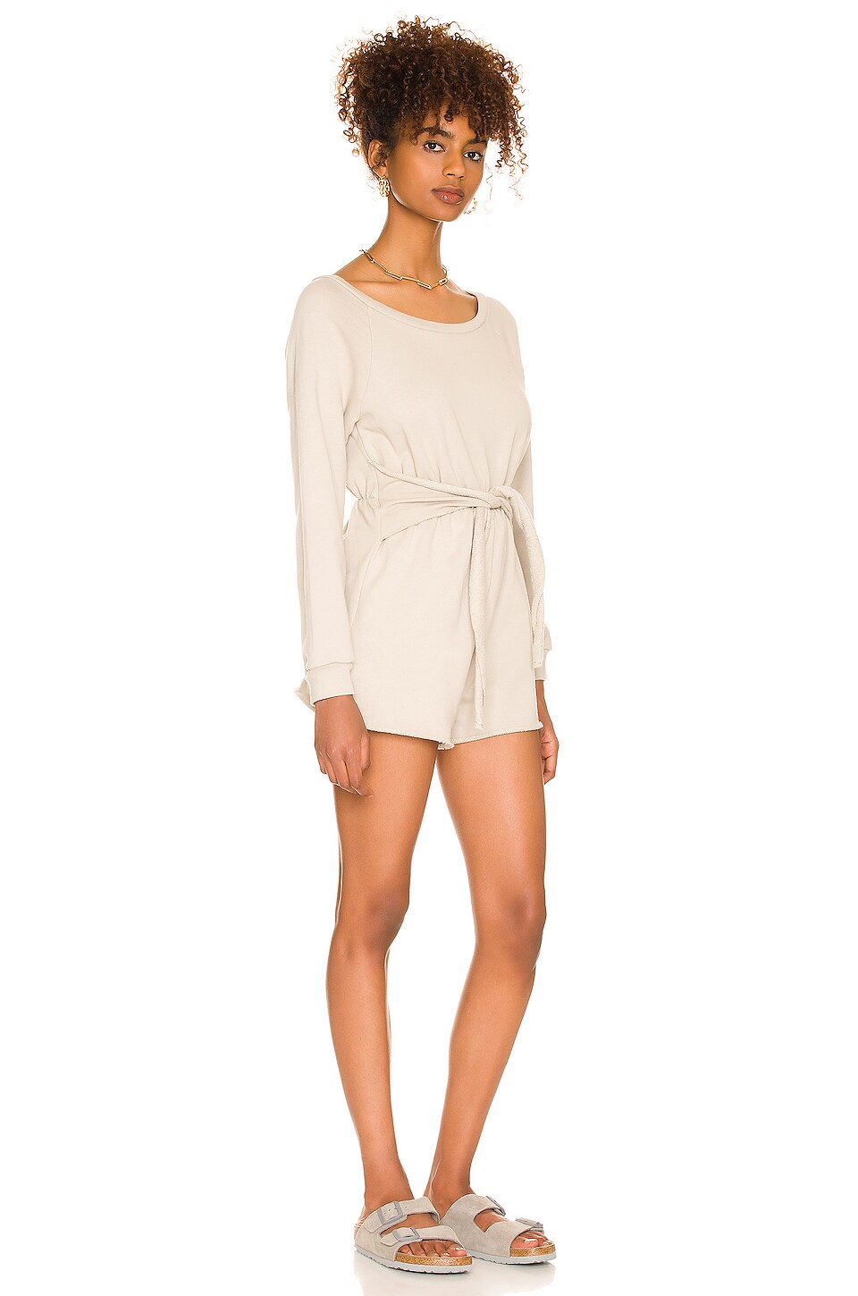 Lovers and Friends Avi Romper in Feather Grey
