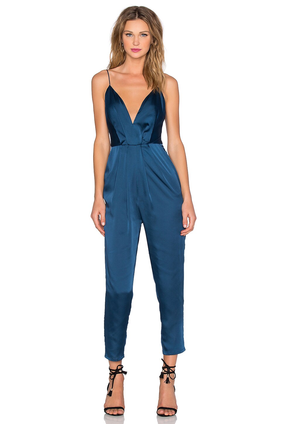 revolve denim jumpsuit