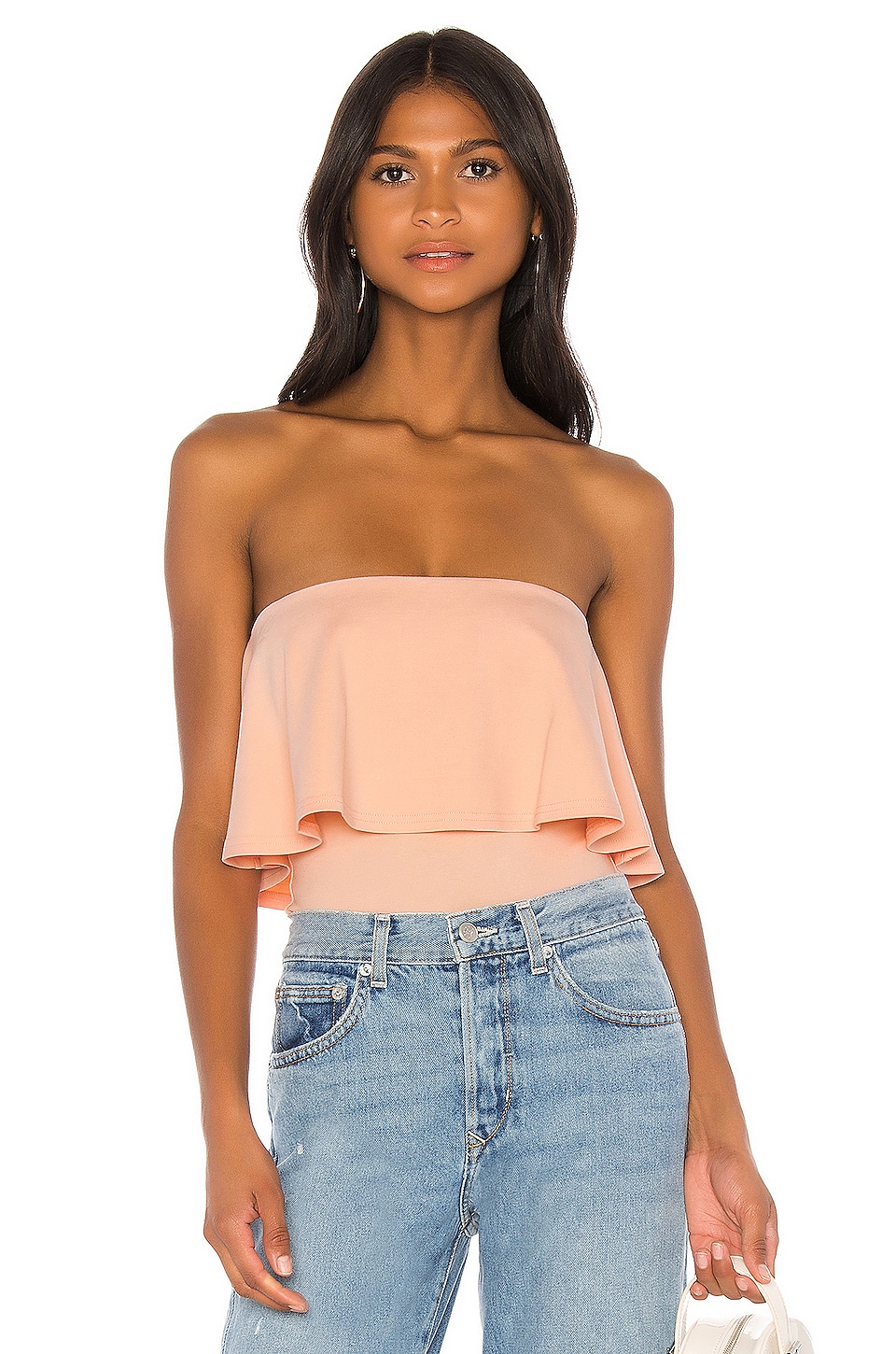 Lovers + Friends Jacob Bodysuit in Blush Pink