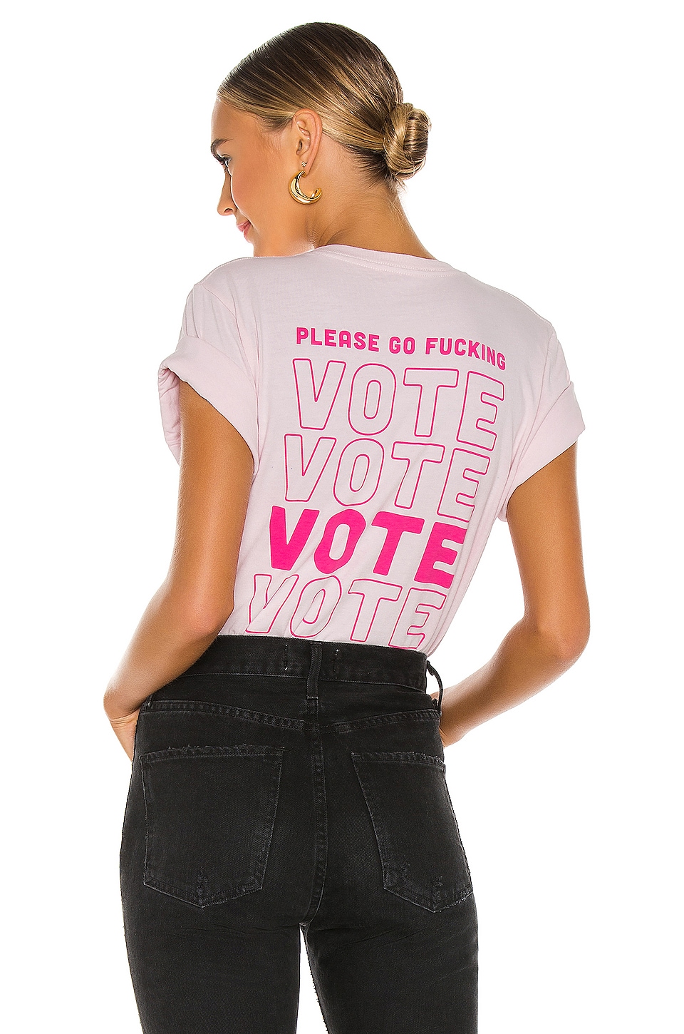 Lovers & Friends Lovers And Friends Go Vote Tee In Pink