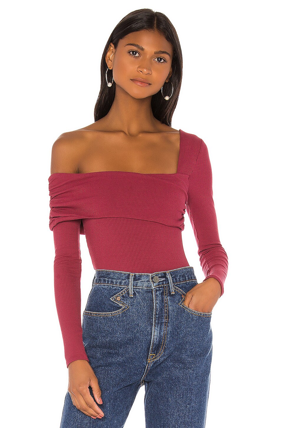 Lovers and Friends Florence Bodysuit Burgundy