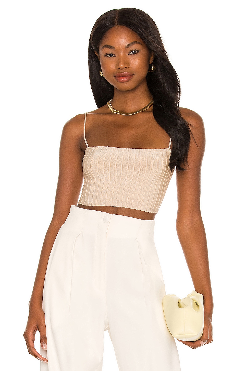 Lovers and Friends Constance Knit Tank in Ivory