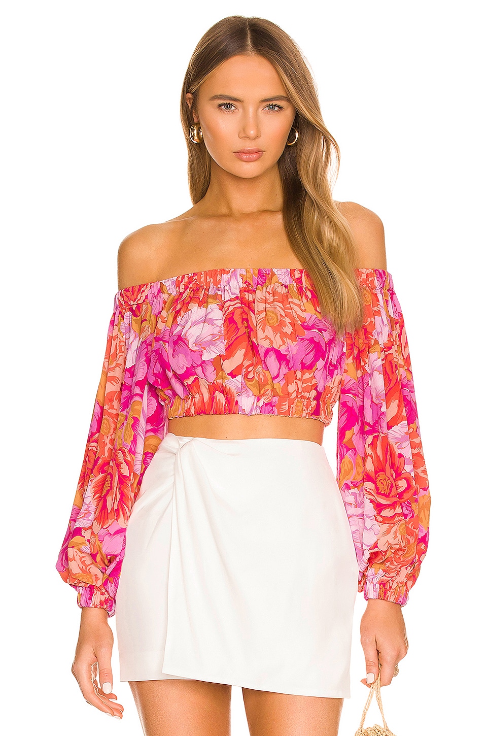 Lovers and Friends Bosworth Top in Chai Floral Print | REVOLVE