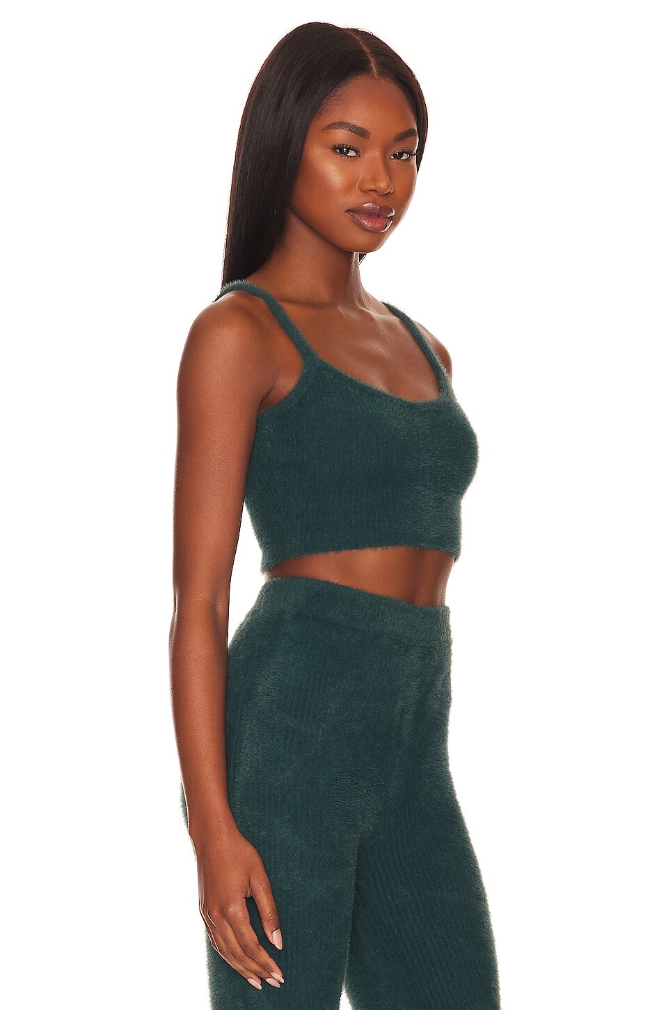 Lovers and Friends Ellena Cropped Tank in Dark Teal