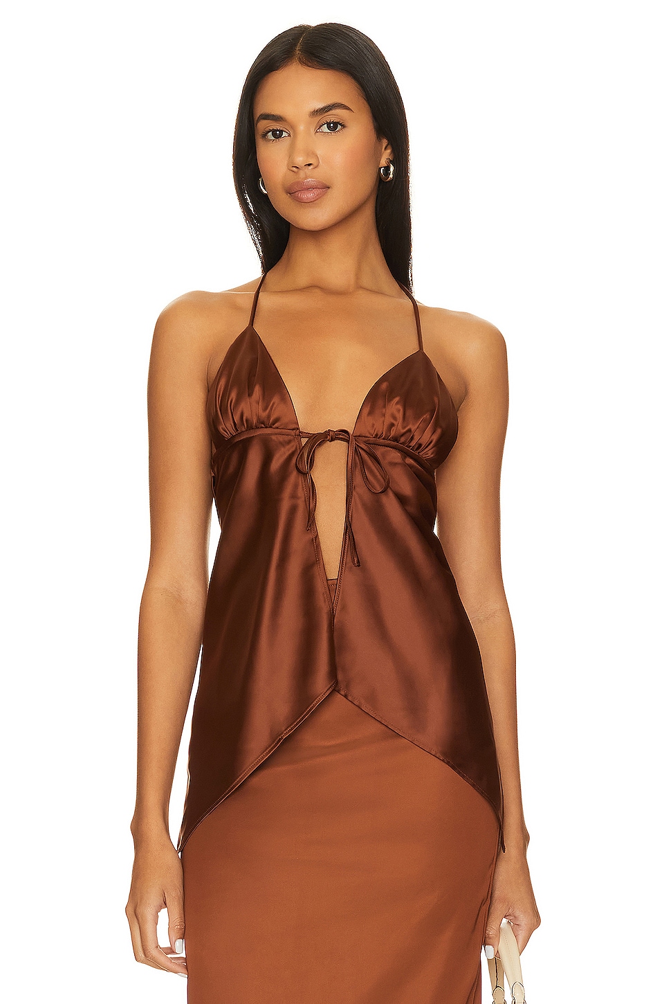 Lovers and Friends Ivy Top in Chocolate Brown