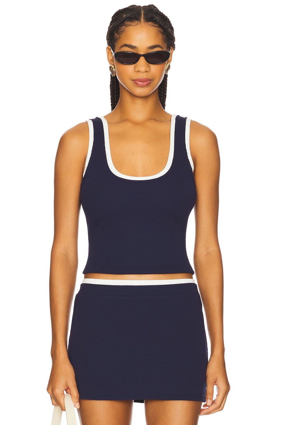 Stella Top in Navy & White View 1 of 4