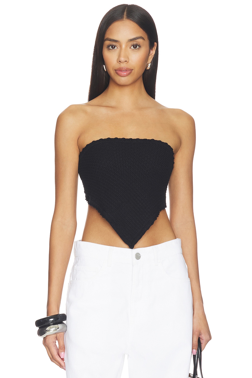 Artis Bandana Knit Top in Black View 1 of 5