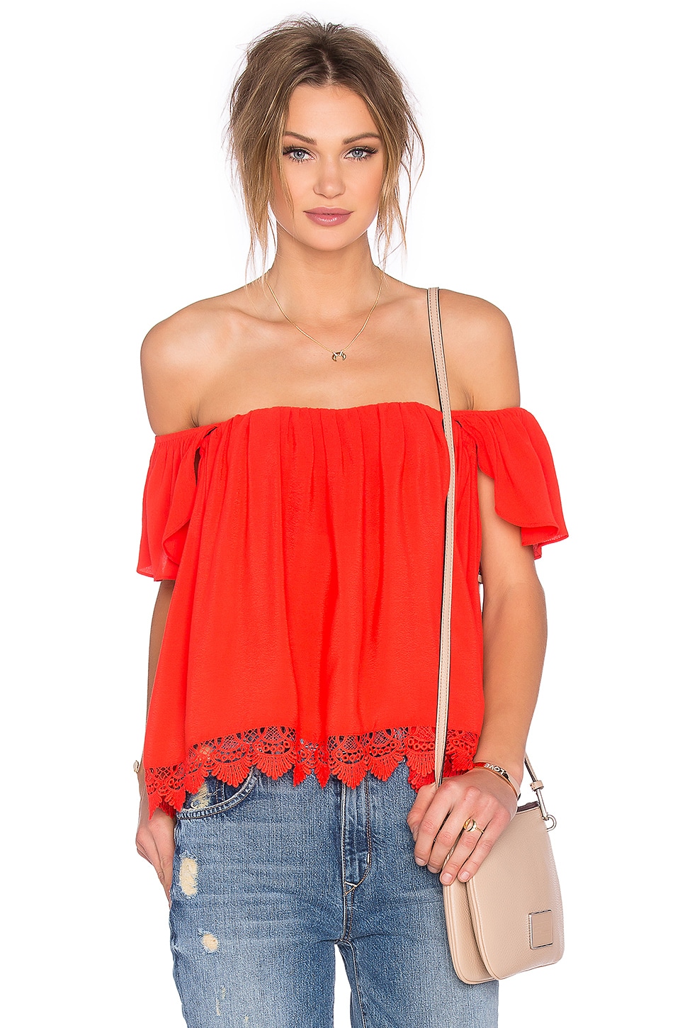 Lovers + Friends x REVOLVE Life's A Beach Top in Red Orange | REVOLVE