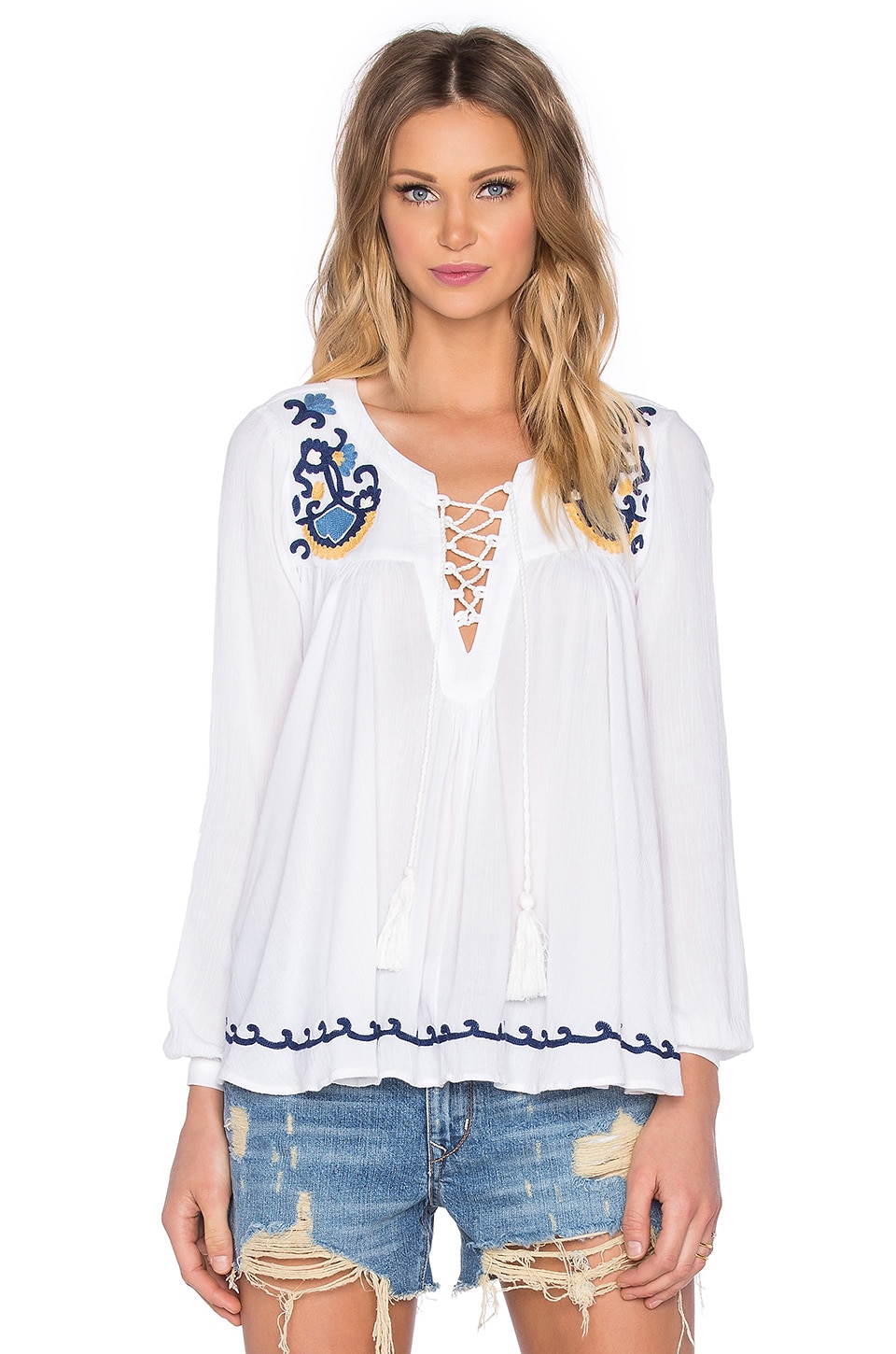 Lovers + Friends Athens Top in Ivory | REVOLVE