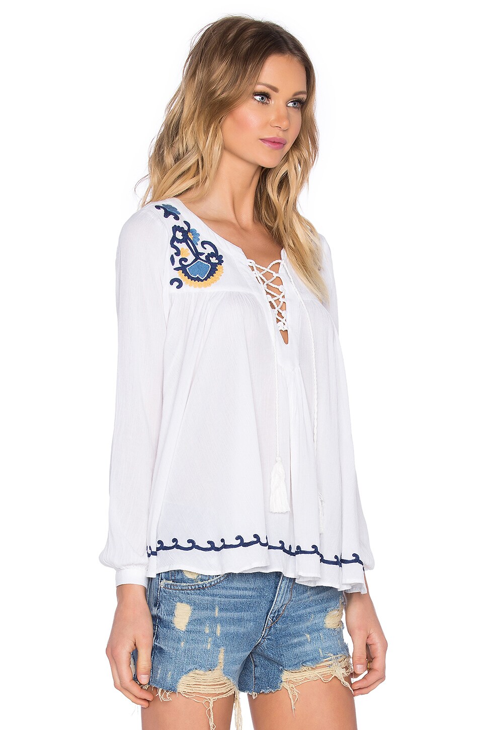 Lovers and Friends Athens Top in Ivory