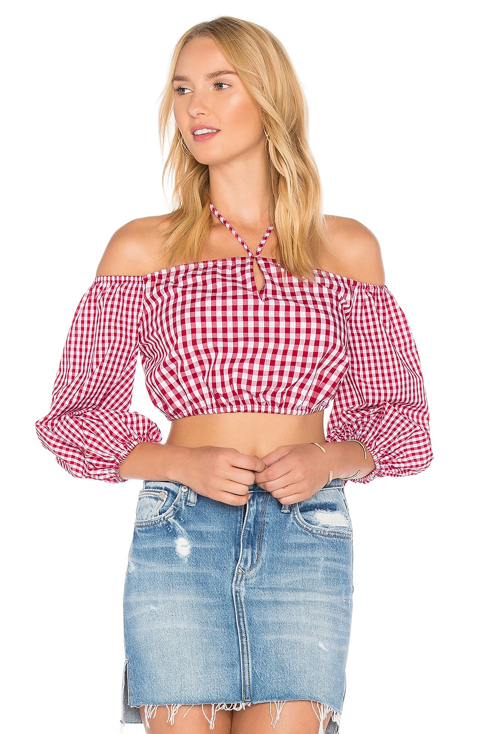 Lovers and Friends X REVOLVE Addison Top in Mixed Cherry Gingham