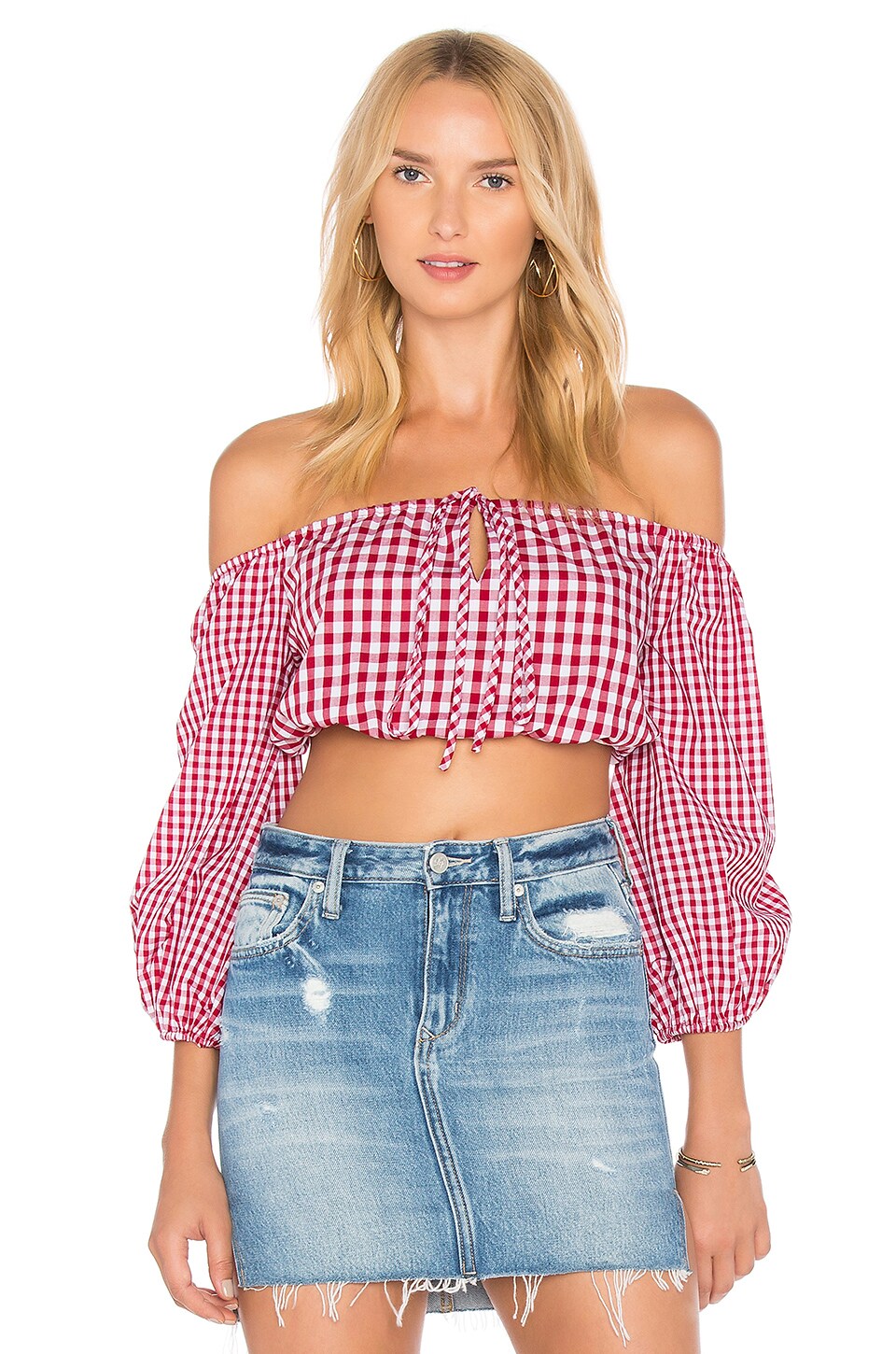 Lovers and Friends X REVOLVE Addison Top in Mixed Cherry Gingham