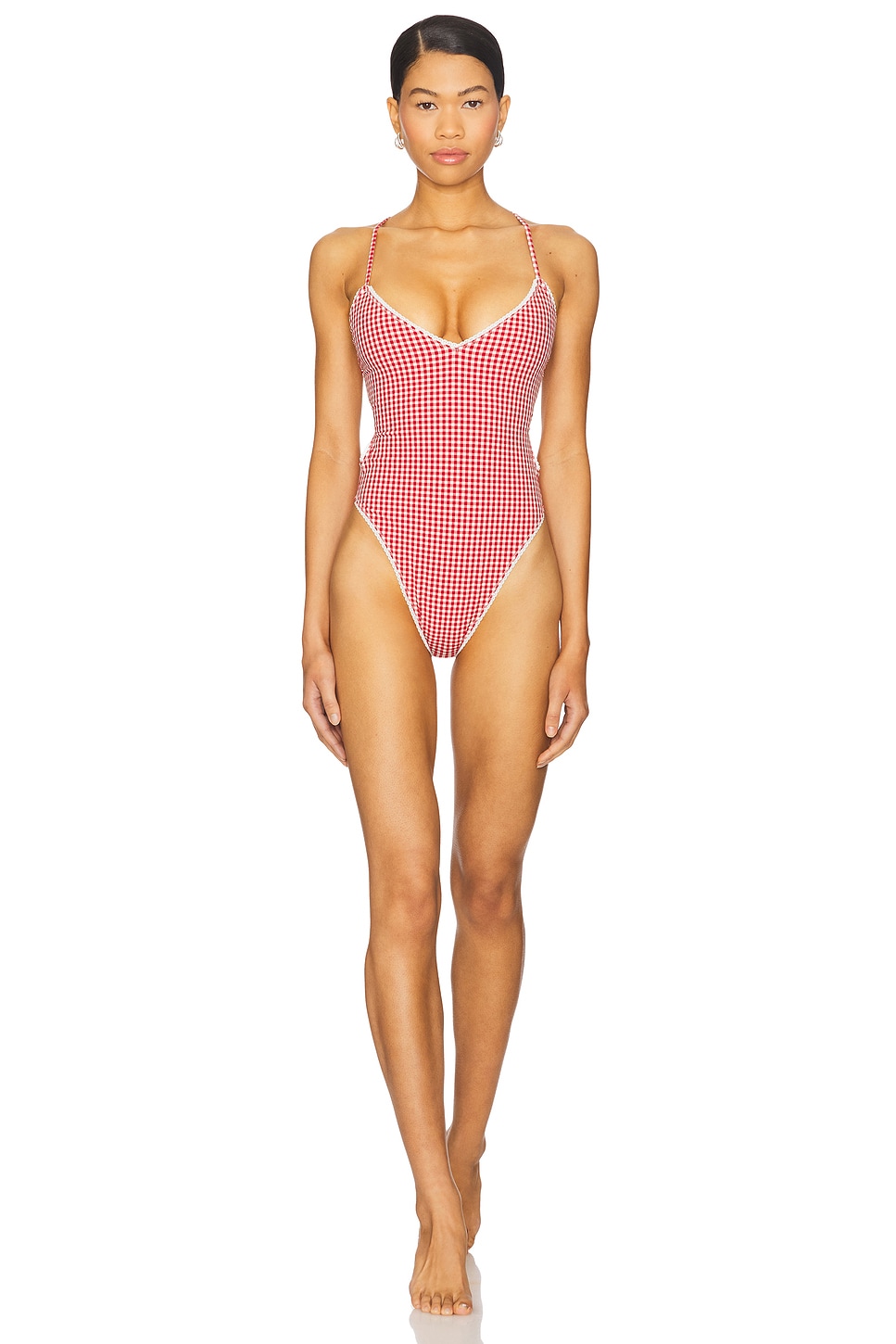 Ruby One Piece in Red Gingham View 1 of 5