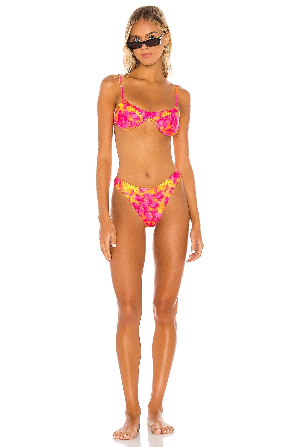 Lovers & Friends Kolbie Bottom In Sunset Tie Dye